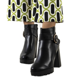 BM Bottines noires à talons Aminat le noir