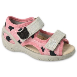 Befado chaussures pour enfants pu 065X174 noir rose