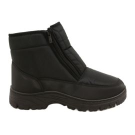 Bottes de neige pour hommes Avec fermetures à glissière News 22MN26-5011 noir