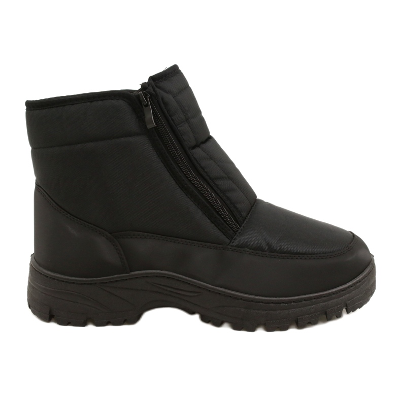 Bottes de neige pour hommes Avec fermetures à glissière News 22MN26-5011 le noir