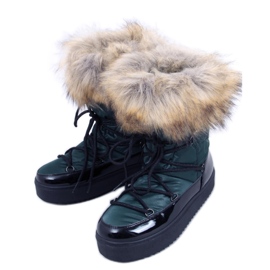 PA1 Bottes de neige femme Amerie Vert noir