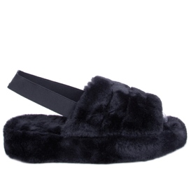 BM Chaussons femme Missy Noir