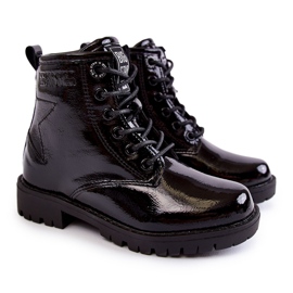 Bottes Chaudes Laquées Enfant Big Star II374045 Noir