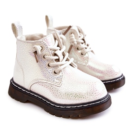 PA1 Bottes chaudes pour enfants avec fermeture éclair Blanc Betsy