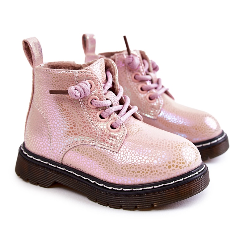 Bottes chaudes pour enfants avec fermeture éclair Rose Betsy