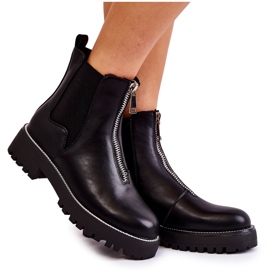 PG1 Bottes chaudes à la mode Black Madeleine le noir