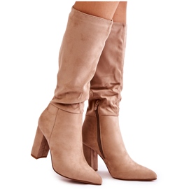 PG1 Bottines En Daim Beige Miriam