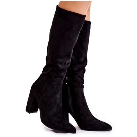 PG1 Bottines En Daim Noir Miriam le noir