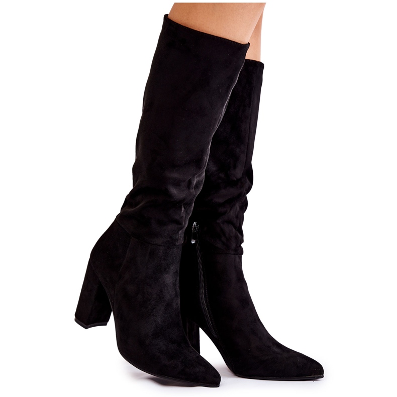 PG1 Bottines En Daim Noir Miriam le noir