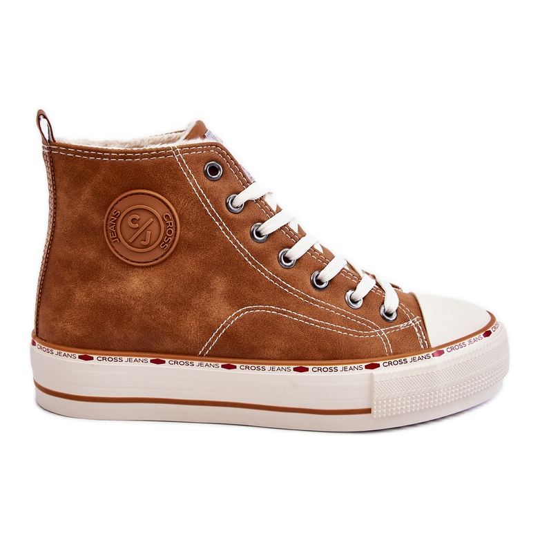 Baskets Montantes Femme Cross Jeans KK2R4043C Camel brun Baskets Montantes Femme Cross Jeans KK2R4043C Camel brun