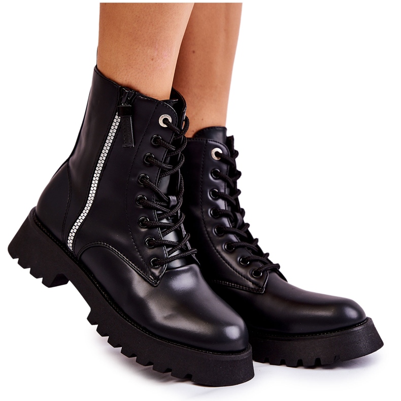 FM1 Bottes isolées Romy noires classiques le noir