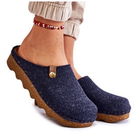 Chaussons Domestiques Chaussons Prophylactiques Inblu DK-08-041 Bleu Marine