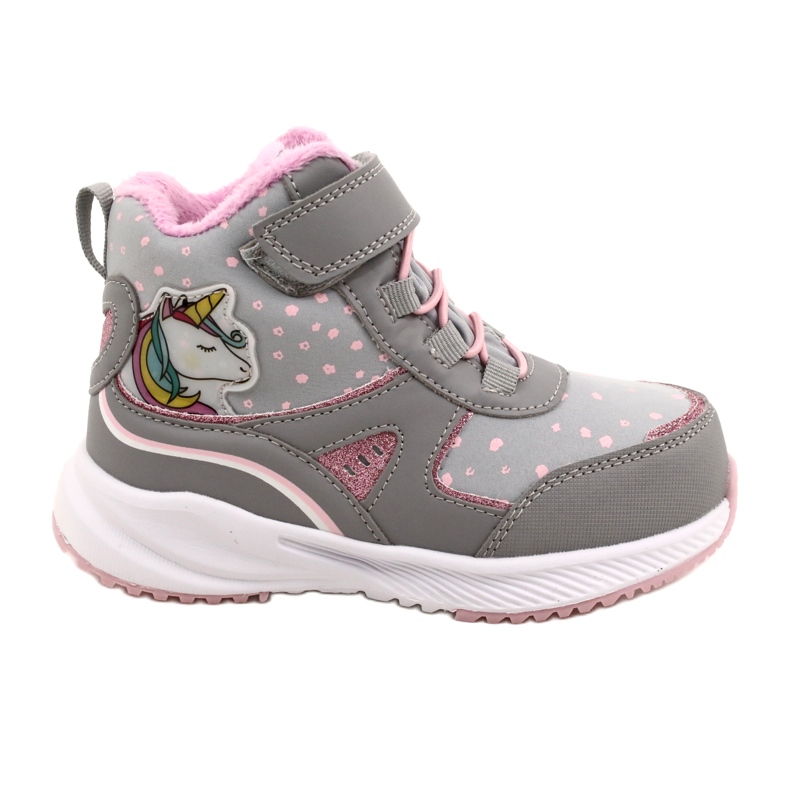 American Club Chaussures de sport pour filles avec une membrane rose rose gris RL92 / 22