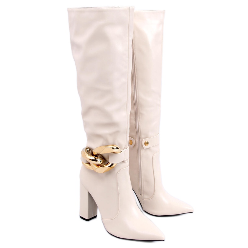 PA1 Bottines à talons Sheryl Beige