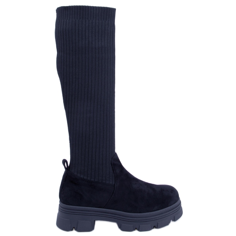 BM Janelle Bottines chaussettes noires le noir