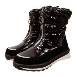Bottes de neige imperméables noires fille Miss