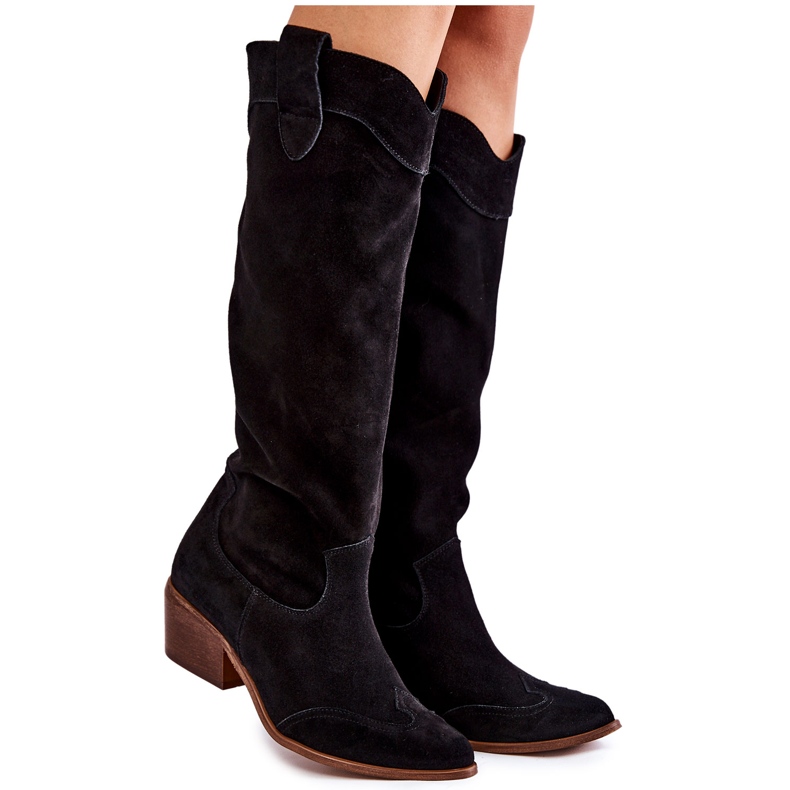 Bottes à talons hauts pour femmes Lewski Shoes 3235 Noir le noir Bottes à talons hauts pour femmes Lewski Shoes 3235 Noir le noir