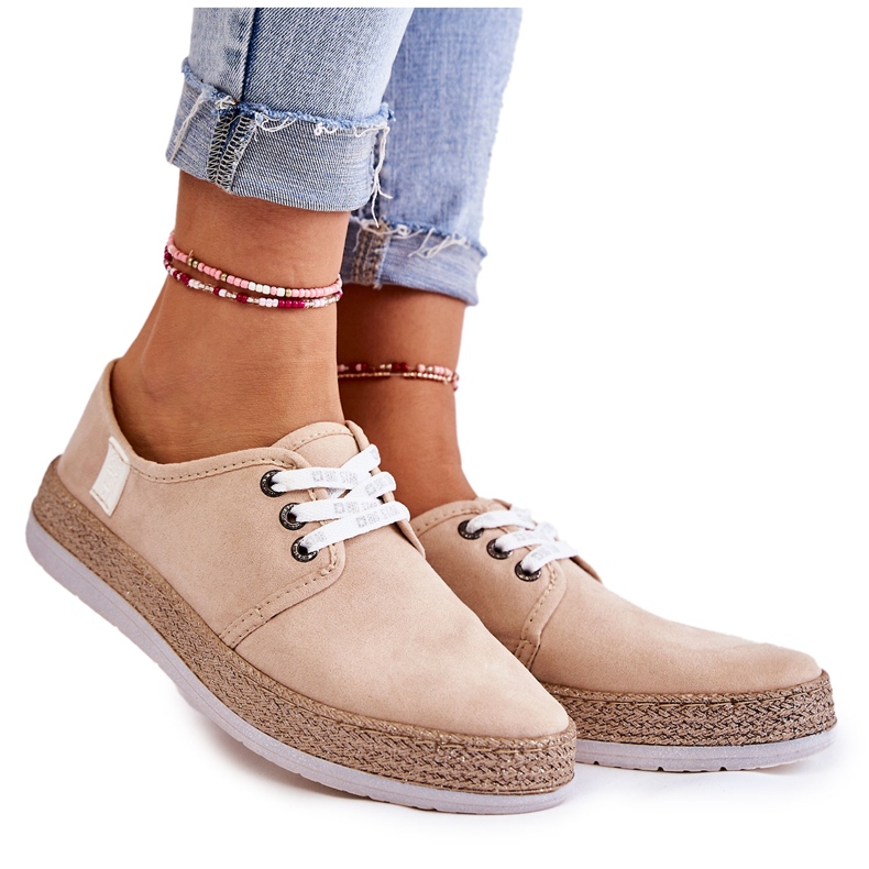 Baskets Basses Femme Memory Foam System Big Star Beige KK276005
