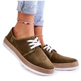 Baskets Basses Femme Memory Foam System Big Star KK276007 Kaki vert