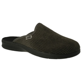 Befado chaussons homme en polyuréthane 548M028 velours côtelé vert