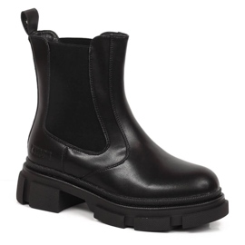 Bottes Jodhpur en cuir noir avec Big Star isolé noir KK274485 le noir Bottes Jodhpur en cuir noir avec Big Star isolé noir KK274485 le noir