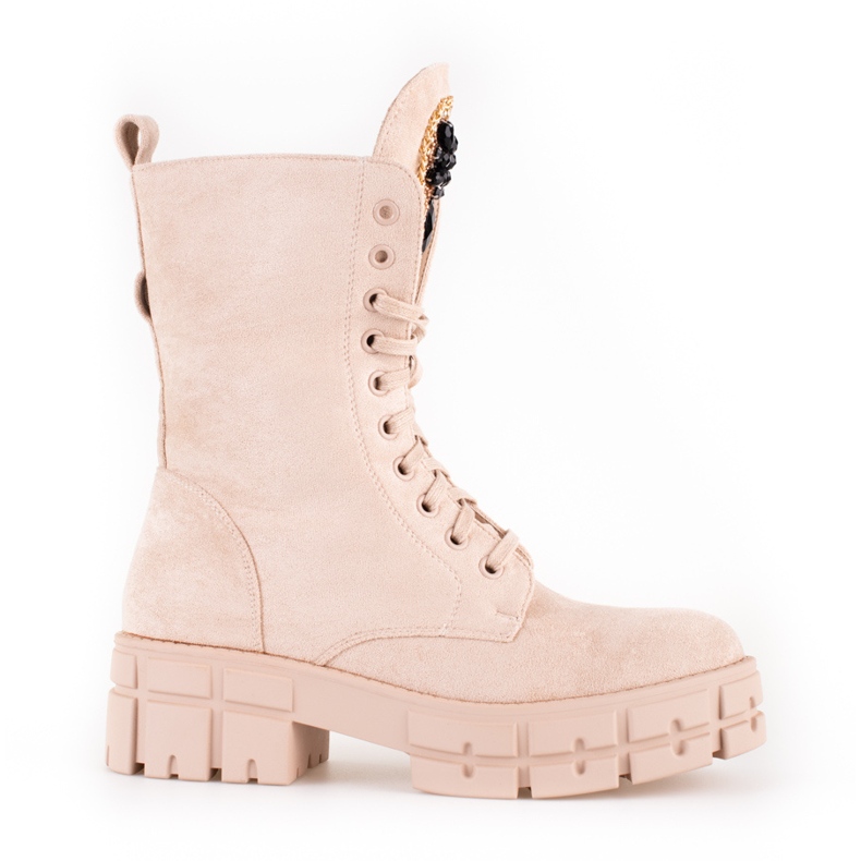 Sacs femme en daim avec décoration beige Shelovet Sacs femme en daim avec décoration beige Shelovet