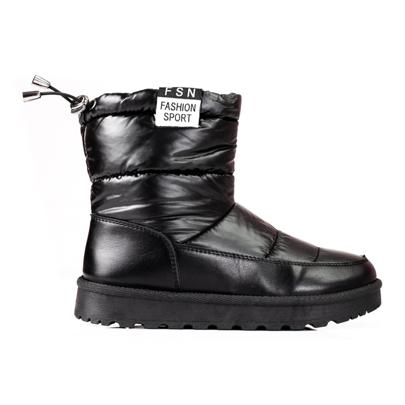 W. Potocki Bottes de neige pour femmes Potocki avec une tige basse noir le noir