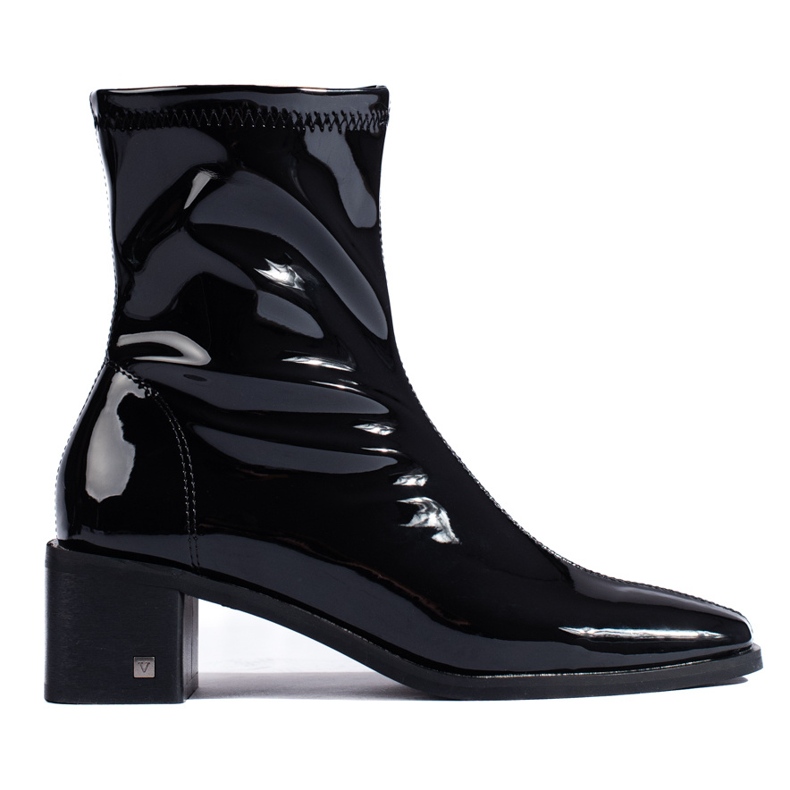 Bottes ajustées pour femmes en cuir verni Vinceza le noir Bottes ajustées pour femmes en cuir verni Vinceza le noir