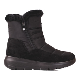 Bottes Shelovet pour femmes isolées avec fourrure noir