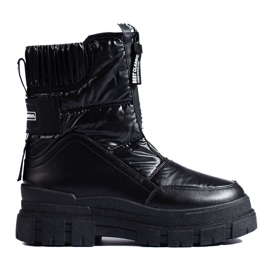 Bottes de neige pour femmes sur la plate-forme noire Vinceza
