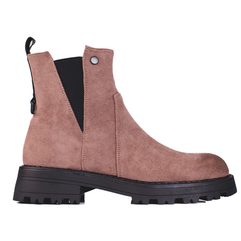 Bottes Shelovet marron pour femme en daim écologique brun Bottes Shelovet marron pour femme en daim écologique brun