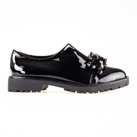 Chaussures laquées pour femmes sur la plateforme Shelovet noir