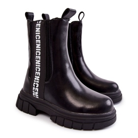 Bottes Hautes Chaudes Enfant Noir Kimmy