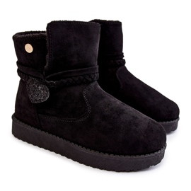 Vinceza Bottes de neige pour enfants Black May noir