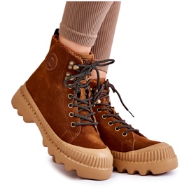 Bottes chaudes en daim marron Big Star KK274520 brun