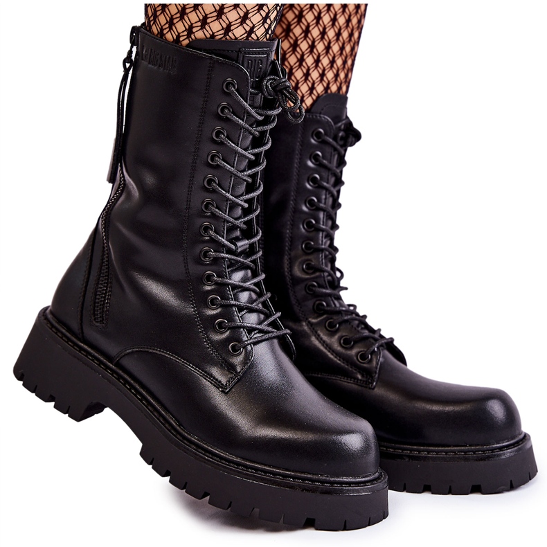Bottes en cuir Glany Big Star KK274494 Noir le noir