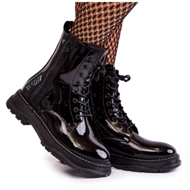 Bottes Laquées Glany Big Star KK274489 Noir