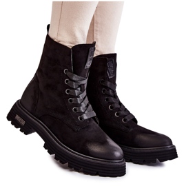 Bottes en daim pour femmes Big Star KK274503 Noir le noir