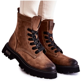Bottes en daim pour femmes Big Star KK274504 Marron brun