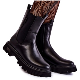 High Warm Slip-on Booties Bottines Jodhpur Big Star KK274500 Noir