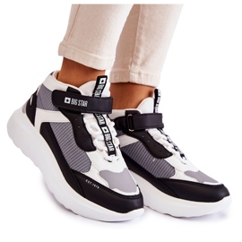 Chaussures de sport pour femme Système de mousse à mémoire de forme Big Star KK274405 Blanc blanche