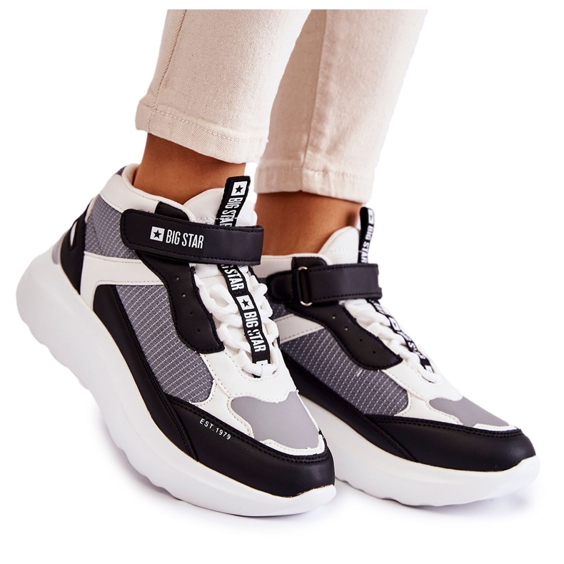 Chaussures de sport pour femme Système de mousse à mémoire de forme Big Star KK274405 Blanc blanche