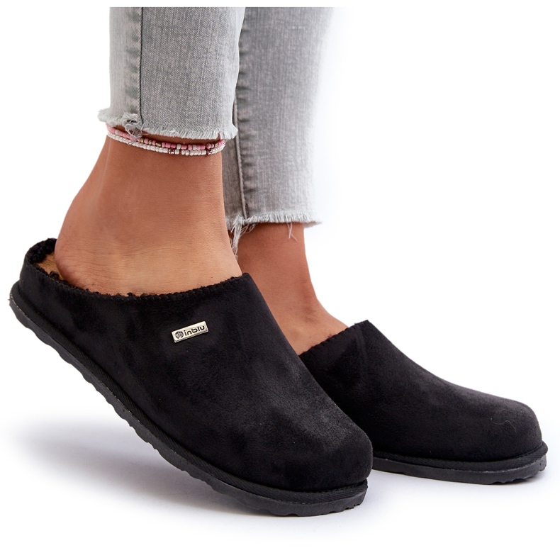 Chaussons Domestiques Chauds Inblu CS-34-014 Noir le noir