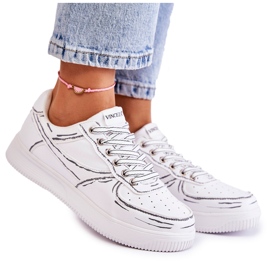 Vinceza Chaussures de sport basses pour femmes Blanc Solveig blanche