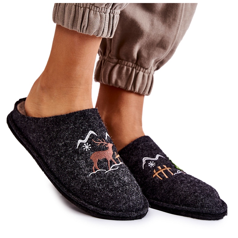 Chaussons Domestiques Big Star KK276018 Noir et Beige brun Chaussons Domestiques Big Star KK276018 Noir et Beige brun