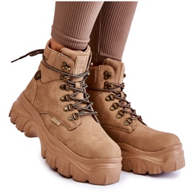 Bottes pour femmes en mousse à mémoire de forme Big Star KK274366 Beige Bottes pour femmes en mousse à mémoire de forme Big Star KK274366 Beige