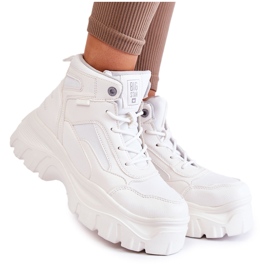 Bottes à la mode Memory Foam Big Star KK274369 Blanc blanche
