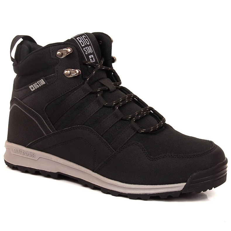 Bottes hautes isolées pour hommes noires Big Star KK174371 le noir Bottes hautes isolées pour hommes noires Big Star KK174371 le noir
