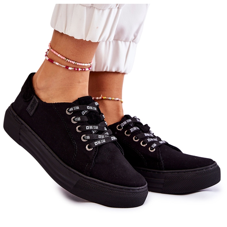 Baskets Femme Memory Foam System Big Star KK276001 Noir le noir