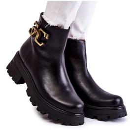 Bottes Chaudes Travailleurs Avec Décoration Laura Messi 2500 Noir